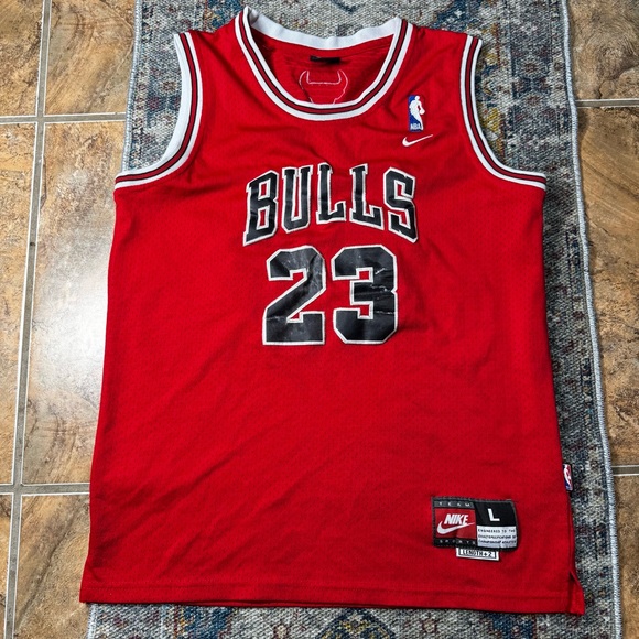 Men’s Jersey Nike Jordan 23 Chicago Bulls Vintage‎ 90’s Preowned Size L/M - Picture 1 of 9